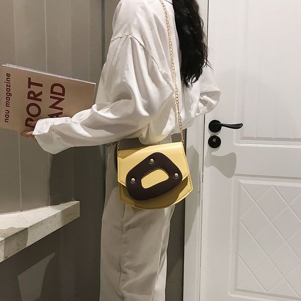 crossbody single shoulder bag contrast color rectangle handbag with golden chain strap for women new
crossbody single shoulder bag contrast color rectangle handbag with golden chain strap for women new