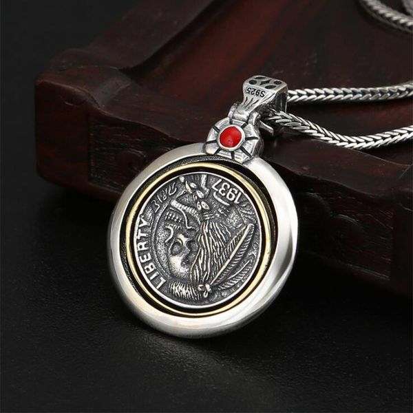 925 sterling silver jewelry men women rotatable skull round card charm necklace pendant jewelry
925 sterling silver jewelry men women rotatable skull round card charm necklace pendant jewelry