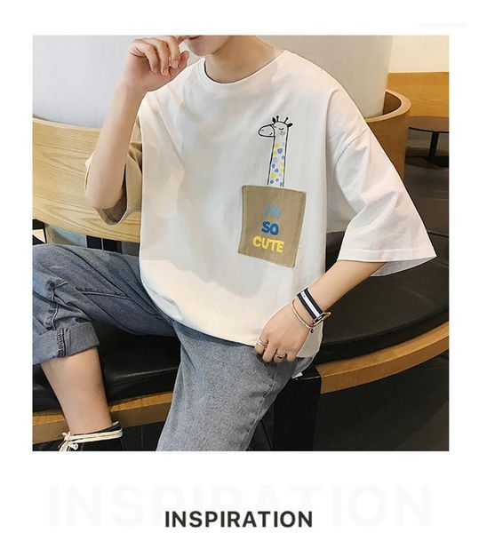 color fashion korea style male clothing summer mens designer casual tshirts loose letter printed contrast, White;black
color fashion korea style male clothing summer mens designer casual tshirts loose letter printed contrast, White;black