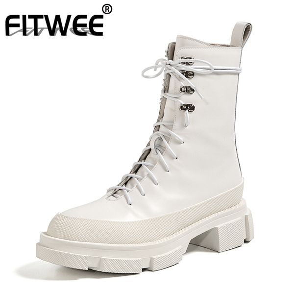 fitwee new woman ankle boots lace up real leather thick bottom winter boots women cool fashion shoes woman footwear size 34-40, Black
fitwee new woman ankle boots lace up real leather thick bottom winter boots women cool fashion shoes woman footwear size 34-40, Black