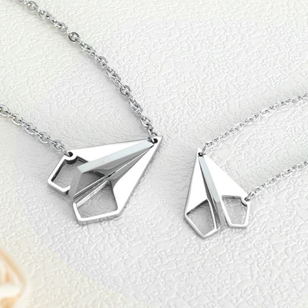 necklace women heart paper airplane pendants necklace jewelry on the neck stainless steel rose gold simple wholesale, Silver
necklace women heart paper airplane pendants necklace jewelry on the neck stainless steel rose gold simple wholesale, Silver