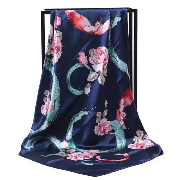 silk scarf women print hair neck square scarves office ladies shawl bandanna 90*90cm muslim hijab handkerchief muffler foulard, Blue;gray
silk scarf women print hair neck square scarves office ladies shawl bandanna 90*90cm muslim hijab handkerchief muffler foulard, Blue;gray