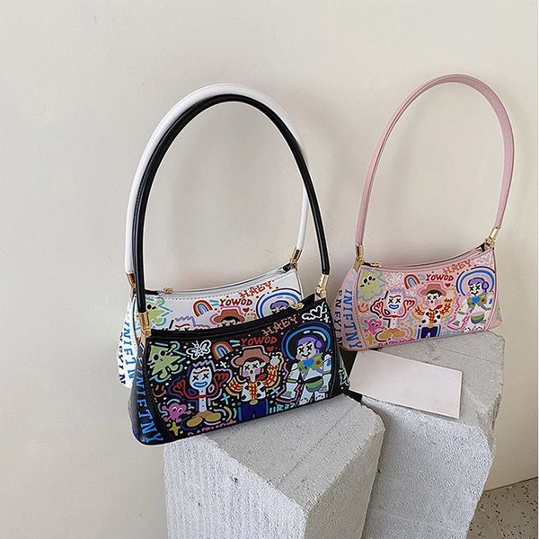 design graffiti baguette bag women casual brand crossbody shoulder bags ladies fashion messenger zip handbag purse female
design graffiti baguette bag women casual brand crossbody shoulder bags ladies fashion messenger zip handbag purse female
