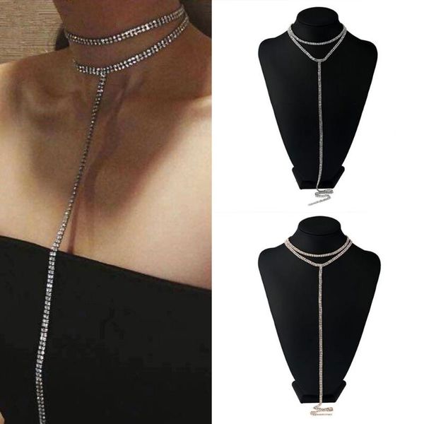 2020 rhinestone choker necklace women multi row shiny statement necklaces chokers long pendants luxury chocker, Silver
2020 rhinestone choker necklace women multi row shiny statement necklaces chokers long pendants luxury chocker, Silver