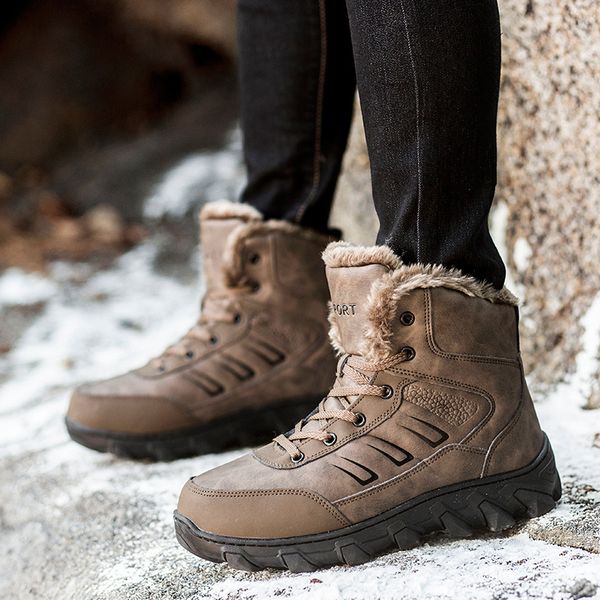 winter warm men's snow boots classic fashion ankle boots male waterproof plush men shoes leather work male shoes hx-230, Black
winter warm men's snow boots classic fashion ankle boots male waterproof plush men shoes leather work male shoes hx-230, Black