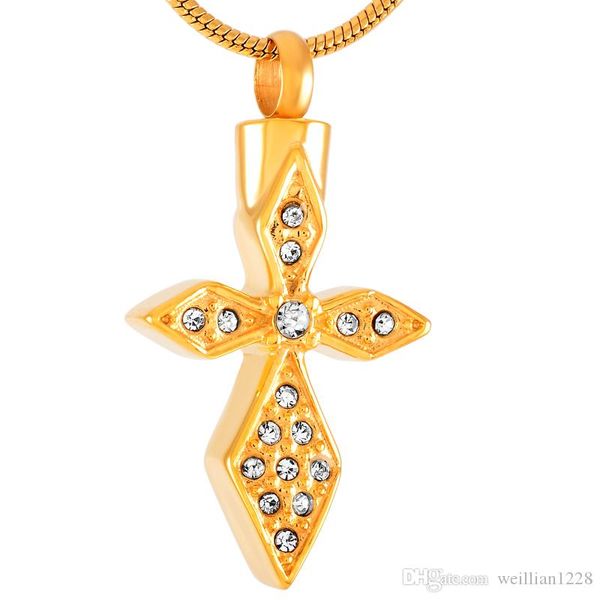z203 gold hold clear crytsal cross memorial urn jewelry to put ashes in - 316l stainless steel keepsake cremation necklace, Silver
z203 gold hold clear crytsal cross memorial urn jewelry to put ashes in - 316l stainless steel keepsake cremation necklace, Silver