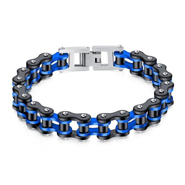 link, chain biker bracelet mens women stainless steel motorcycle bicycle bike wristband bracelets jewelry gifts colorful 2021, Black
link, chain biker bracelet mens women stainless steel motorcycle bicycle bike wristband bracelets jewelry gifts colorful 2021, Black