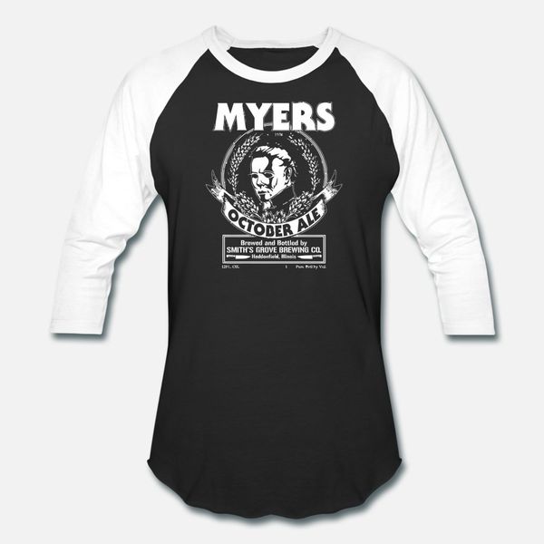 myers october ale t shirt men character cotton plus size 3xl loose new fashion spring pattern shirt