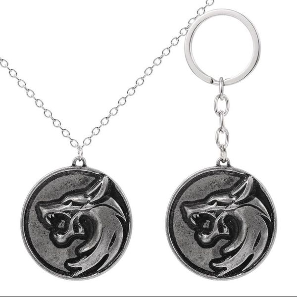 vintage gothic wizard wolf head pendant necklace bird shape geralt animal collar chain men necklaces jewelry for fans, Silver
vintage gothic wizard wolf head pendant necklace bird shape geralt animal collar chain men necklaces jewelry for fans, Silver