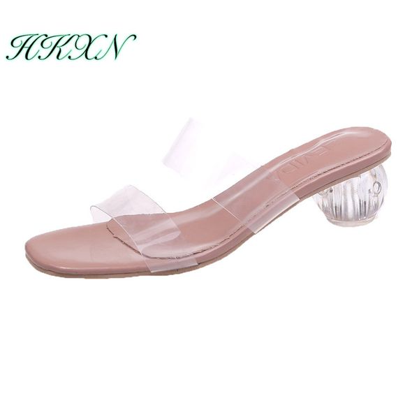 hkxn 2020 summer slippers korean version transparent thick bottom open toe net red slippers tide women shoes, Black
hkxn 2020 summer slippers korean version transparent thick bottom open toe net red slippers tide women shoes, Black