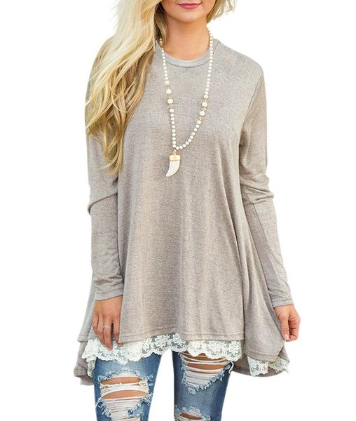 women dress summer short sleeve o-neck casual loose dress with belt female street dress lace patchwork, Black;gray
women dress summer short sleeve o-neck casual loose dress with belt female street dress lace patchwork, Black;gray