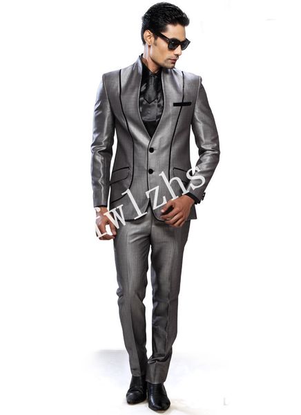 новые две кнопки groomsmen мандарин отворотом свадебные groom tuxedos мужские костюмы венчания / prom / ужин best man blazer (куртка + tie, Black;gray
новые две кнопки groomsmen мандарин отворотом свадебные groom tuxedos мужские костюмы венчания / prom / ужин best man blazer (куртка + tie, Black;gray