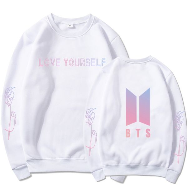 bts same sweater bulletproof youth league love youself men and women new album round neck sweater, Black
bts same sweater bulletproof youth league love youself men and women new album round neck sweater, Black