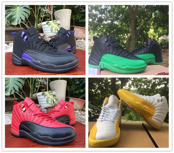 j12 dark concord purple men basketball shoes 12s reverse flu game varsity red green yellow mens athletic sneaker size 8-13
j12 dark concord purple men basketball shoes 12s reverse flu game varsity red green yellow mens athletic sneaker size 8-13
