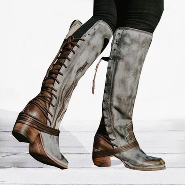 2020 new retro thick heel over the knee boots fringed lace up women's boots high heels plus size 40-43, Black
2020 new retro thick heel over the knee boots fringed lace up women's boots high heels plus size 40-43, Black