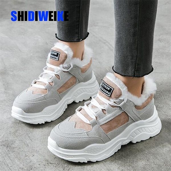 2020 classic suede winter sneakers warm fur plush insole ankle boots women lace-up shoes woman n562, Black
2020 classic suede winter sneakers warm fur plush insole ankle boots women lace-up shoes woman n562, Black