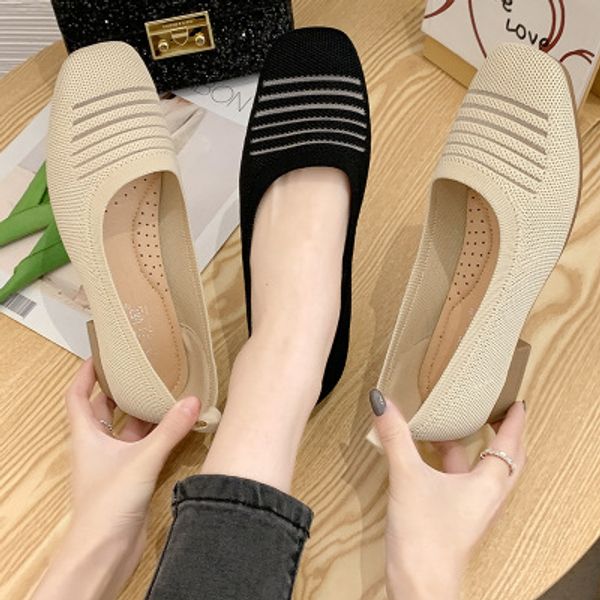 women's shoes with heels 2020 summer new wild casual one foot thick heel knitted breathable women's shoes, Black
women's shoes with heels 2020 summer new wild casual one foot thick heel knitted breathable women's shoes, Black