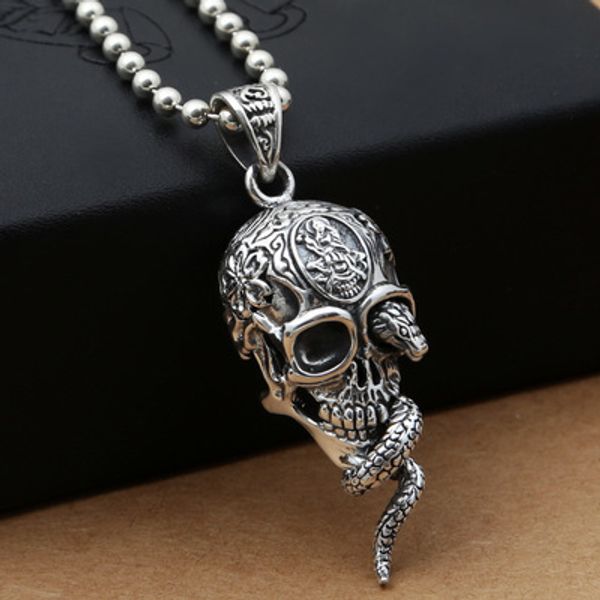925 sterling silver hiphop punk rock cobra skull for women men necklace pendant gift
925 sterling silver hiphop punk rock cobra skull for women men necklace pendant gift