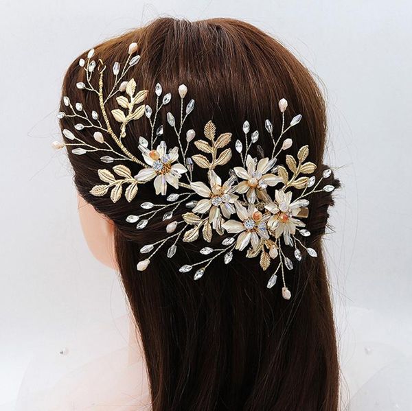 npason bride tiara headband clips wedding hair accessories flower rhinestone bridal headband tiara hair jewelry headpiece, Golden;silver
npason bride tiara headband clips wedding hair accessories flower rhinestone bridal headband tiara hair jewelry headpiece, Golden;silver