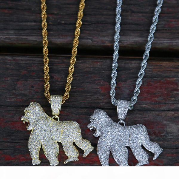 18k gold plated men orangutan pendant necklace ice out bling cz mens hiphop jewelry 2019 new fashion jewellery, Silver
18k gold plated men orangutan pendant necklace ice out bling cz mens hiphop jewelry 2019 new fashion jewellery, Silver