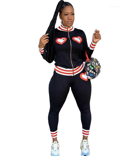 clothing embroidery heart designer womens tracksuit solid long sleeve cardigan womens 2pcs suit sport casual females, Gray
clothing embroidery heart designer womens tracksuit solid long sleeve cardigan womens 2pcs suit sport casual females, Gray
