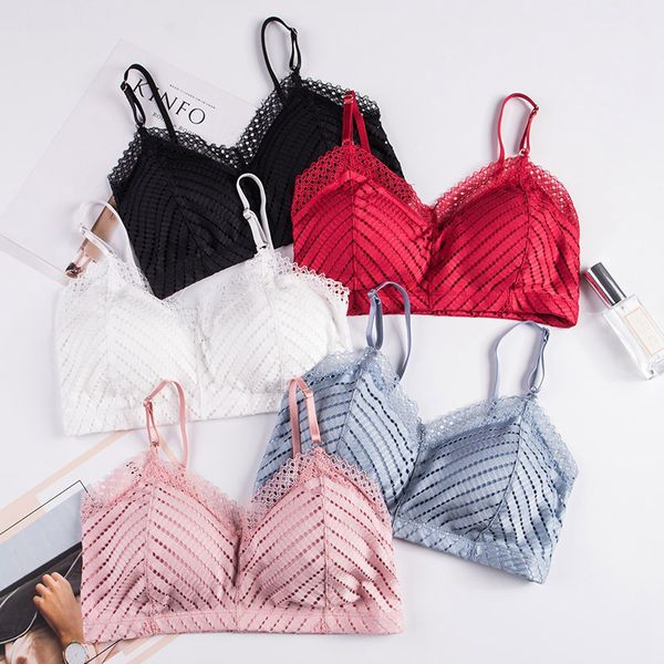 camisoles & tanks lace beauty back girl gathered v-neck bra solid color hollow sports shockproof breathable padded underwear, Black;white
camisoles & tanks lace beauty back girl gathered v-neck bra solid color hollow sports shockproof breathable padded underwear, Black;white