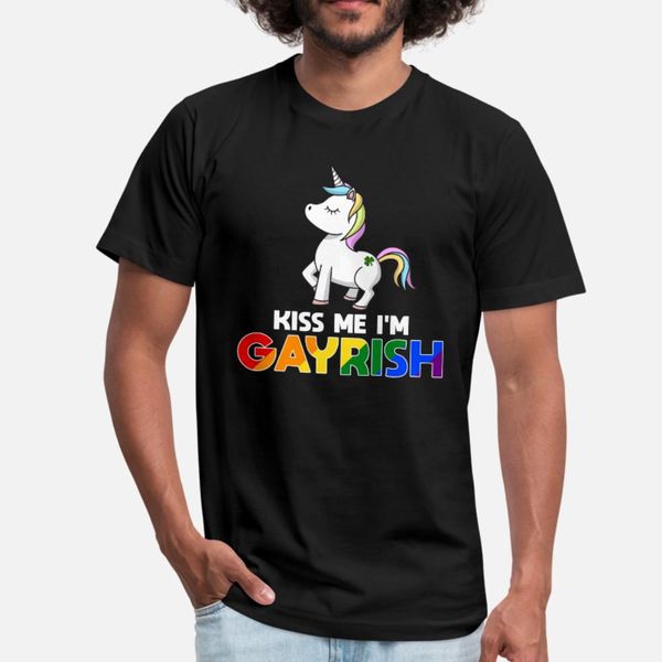 kiss me i'm gayrish lgbt unicorn gift t shirt men designs cotton s-xxxl clothes crazy funny spring letter shirt
kiss me i'm gayrish lgbt unicorn gift t shirt men designs cotton s-xxxl clothes crazy funny spring letter shirt