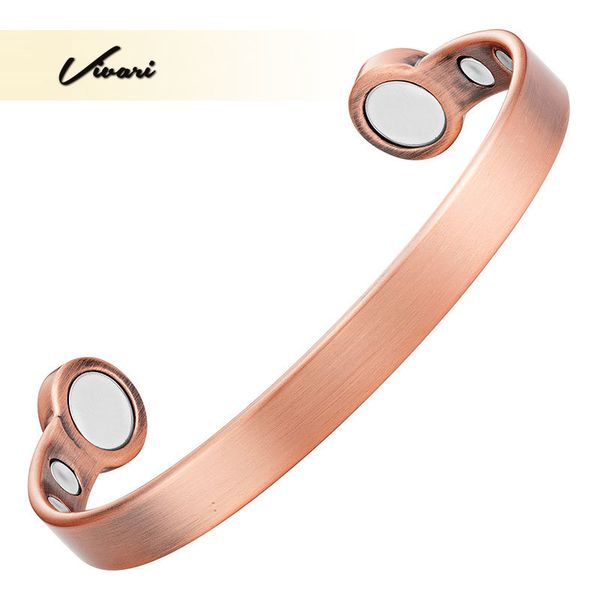 vivari 100% pure copper mangetic bangle cuff therapy magnets for men women antique color jewelry bracelets bangles 2500 goss y200810, Black
vivari 100% pure copper mangetic bangle cuff therapy magnets for men women antique color jewelry bracelets bangles 2500 goss y200810, Black