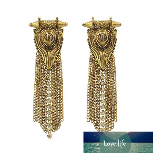 2 colors bohemian gold silver alloy rhinestone tassel chain dangle long earrings 
2 colors bohemian gold silver alloy rhinestone tassel chain dangle long earrings