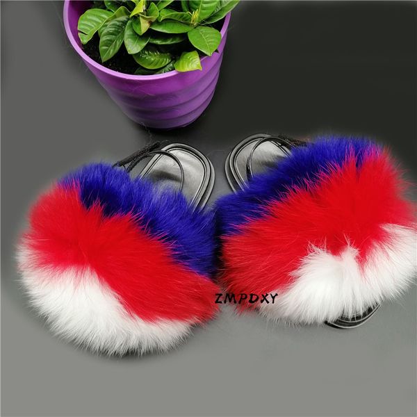 children' winter fluffy rainbow slides kids real fur slippers non slip heel strap furry shome girls furry sandals flip flop, Black;grey
children' winter fluffy rainbow slides kids real fur slippers non slip heel strap furry shome girls furry sandals flip flop, Black;grey