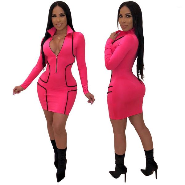 front zipper designer pencil dress fit skinny dress women deep v bodycon slim dresses, Black;gray
front zipper designer pencil dress fit skinny dress women deep v bodycon slim dresses, Black;gray