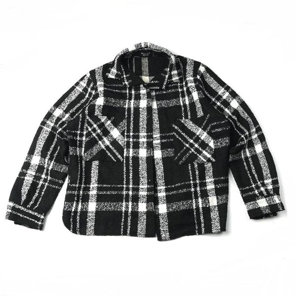 men's casual shirts autumn black & tweed overshirt relaxed fit long sleeve thick short-length styling men streetwear, White;black
men's casual shirts autumn black & tweed overshirt relaxed fit long sleeve thick short-length styling men streetwear, White;black