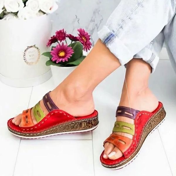 women sandals platform wedge slides stitching sandals summer ladies open toe casual shoes beach shoes femmes sandales, Black
women sandals platform wedge slides stitching sandals summer ladies open toe casual shoes beach shoes femmes sandales, Black