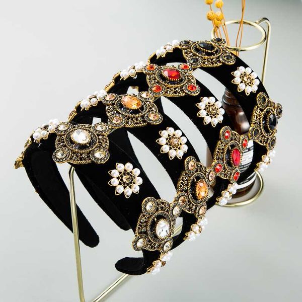 vintage baroque flash crystal headband for woman elegant big metal accessory simulated pearl hair band lady party hair accessory, Golden;silver
vintage baroque flash crystal headband for woman elegant big metal accessory simulated pearl hair band lady party hair accessory, Golden;silver