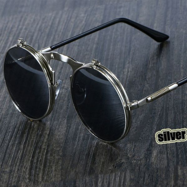 3057 steampunk sunglasses round metal women style retro flip circular double metal sun glasses men circle sun glasses, White;black
3057 steampunk sunglasses round metal women style retro flip circular double metal sun glasses men circle sun glasses, White;black