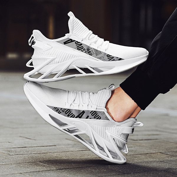 new fashion casual blade flying woven tie shoes lace-up sports shoes outdoor jogging casual comfortable high quality, Black
new fashion casual blade flying woven tie shoes lace-up sports shoes outdoor jogging casual comfortable high quality, Black
