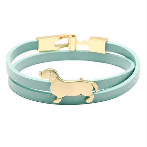woemen bracelets&bangles new arrival simple pu leather alloy bracelet dog shape multi-layer winding can be used as necklaces, Black
woemen bracelets&bangles new arrival simple pu leather alloy bracelet dog shape multi-layer winding can be used as necklaces, Black