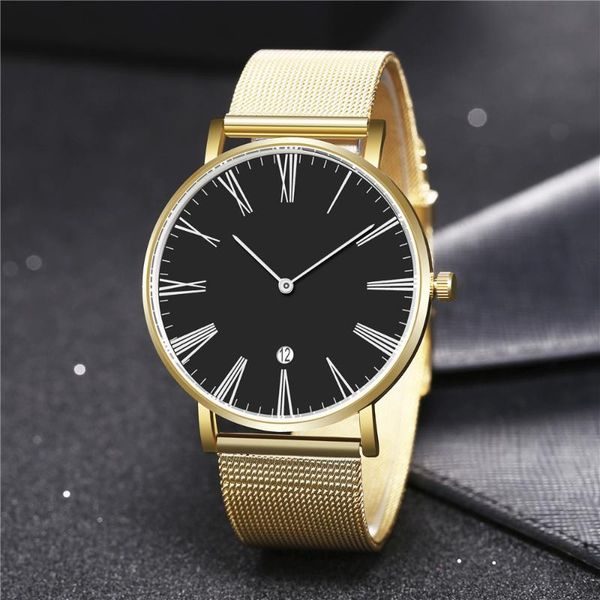 mens watches minimalist roman gold watch men casual slim mesh steel sport watch auto date clock relogio masculino reloj hombre, Slivery;brown
mens watches minimalist roman gold watch men casual slim mesh steel sport watch auto date clock relogio masculino reloj hombre, Slivery;brown