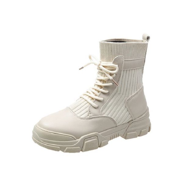 women ankle boots autumn winter leahter with elestic sock high women short boots casual sneakers shoes 8hf3, Black
women ankle boots autumn winter leahter with elestic sock high women short boots casual sneakers shoes 8hf3, Black