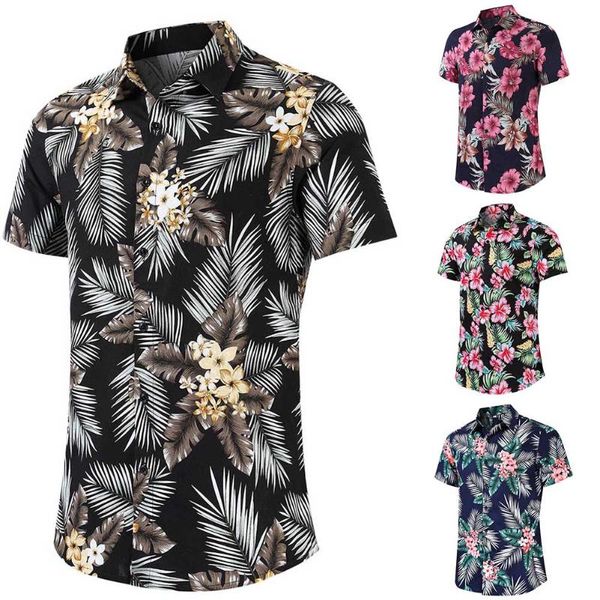 men short sleeve shirt beach summer digital printed shirt for party holiday eig88, White;black
men short sleeve shirt beach summer digital printed shirt for party holiday eig88, White;black