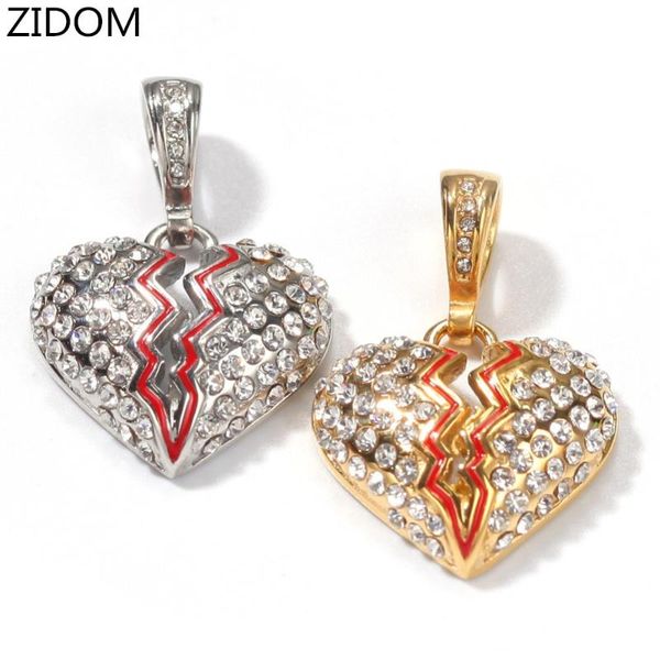 pendant necklaces men hip hop iced out bling broke heart stainless steel women fashion pendants necklace hiphop charm jewelry, Silver
pendant necklaces men hip hop iced out bling broke heart stainless steel women fashion pendants necklace hiphop charm jewelry, Silver