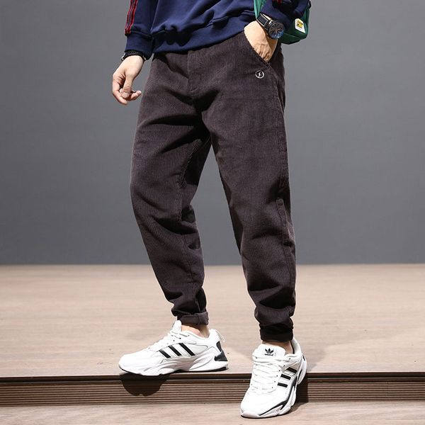 fashion streetwear men jeans loose fit black gray red casual corduroy cargo pants harem trousers japanese hip hop pants men, Blue
fashion streetwear men jeans loose fit black gray red casual corduroy cargo pants harem trousers japanese hip hop pants men, Blue
