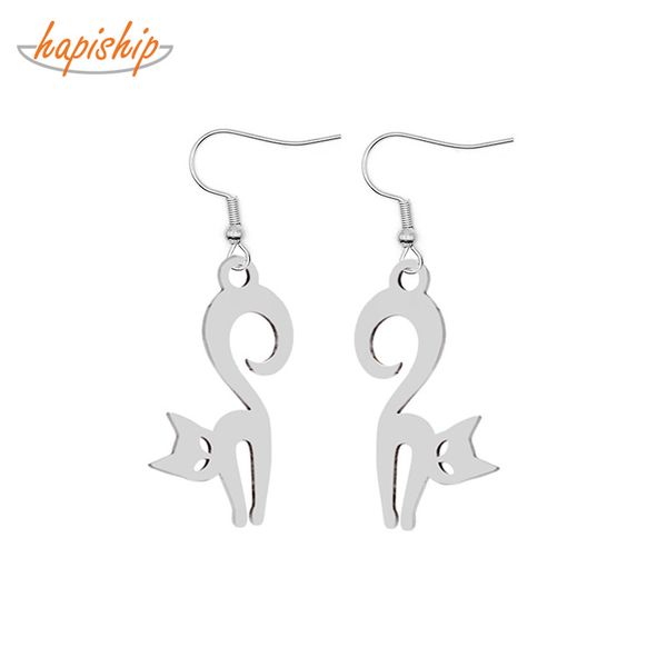 hapiship 2020 new fashion women's jewelry stainless steel little cat dangle earring for women lady girl sscat, Silver
hapiship 2020 new fashion women's jewelry stainless steel little cat dangle earring for women lady girl sscat, Silver