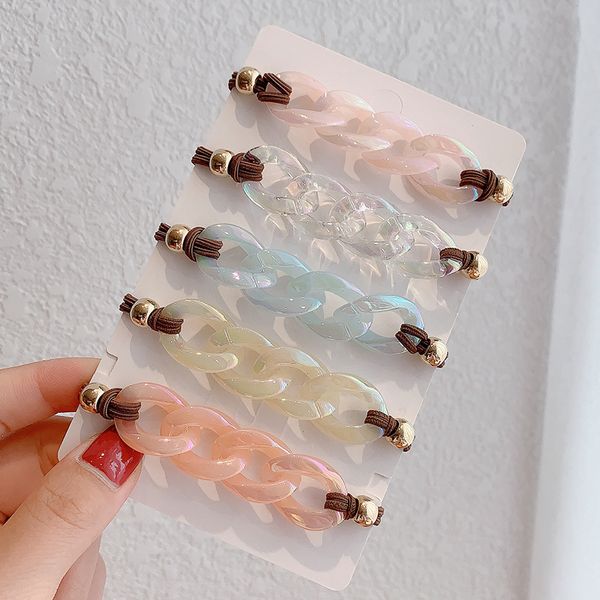 hair accessories women girls cute chain elastic bands ponytail holder ornament scrunchie rubber band fashion
hair accessories women girls cute chain elastic bands ponytail holder ornament scrunchie rubber band fashion