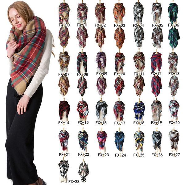 winter triangle scarf tartan cashmere scarf women plaid blanket scarf new designer basic shawls women's scarves wraps 140*140cm zza875, Blue;black
winter triangle scarf tartan cashmere scarf women plaid blanket scarf new designer basic shawls women's scarves wraps 140*140cm zza875, Blue;black