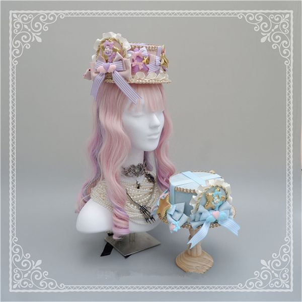 super cute sweet lolita party mini hat, Blue;gray
super cute sweet lolita party mini hat, Blue;gray