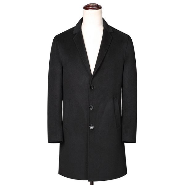 a3 new fashion autumn and winter woollen overcoat men's medium-long trench coats double-sided men's slim cashmere wool coat, Black
a3 new fashion autumn and winter woollen overcoat men's medium-long trench coats double-sided men's slim cashmere wool coat, Black