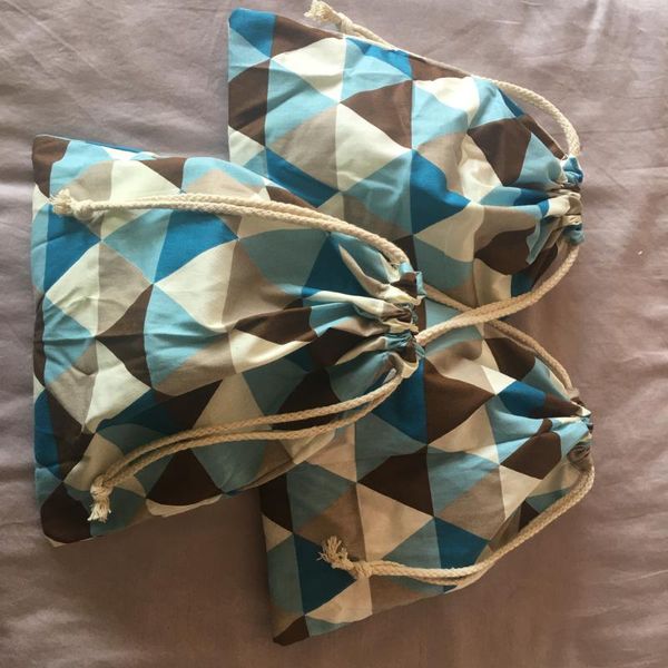 gift wrap 1pc cotton twill drawstring eco organized pouch party bag print blue brown trigonyl320c
gift wrap 1pc cotton twill drawstring eco organized pouch party bag print blue brown trigonyl320c