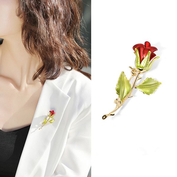 ajojewel enamel rose flower brooch pin brand design suit pins scarf buckle 2020 fashion gifts, Gray
ajojewel enamel rose flower brooch pin brand design suit pins scarf buckle 2020 fashion gifts, Gray