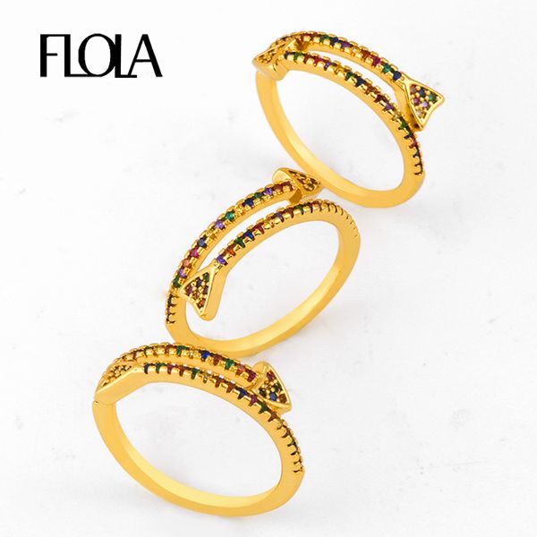 cluster rings flola fashion rainbow arrow ring woman cubic zirconia open thin 24k gold jewelry anillo oro righ93, Golden;silver
cluster rings flola fashion rainbow arrow ring woman cubic zirconia open thin 24k gold jewelry anillo oro righ93, Golden;silver